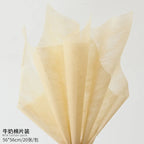 Korean Style Single-Sided Coated Cotton Paper Milk Cotton Flower Packaging with Extracted Design