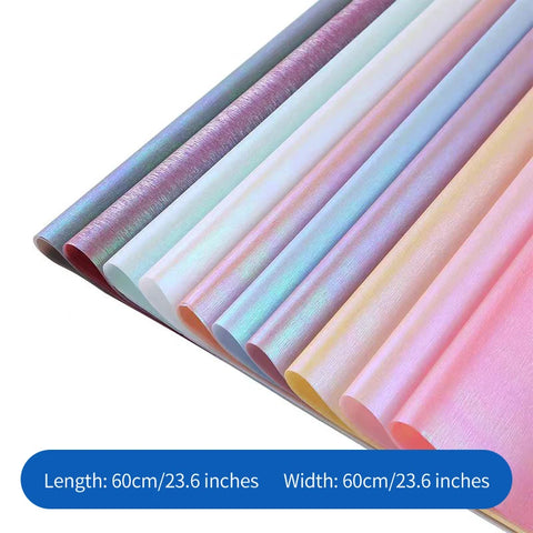 Wholesale 60*60cm Dreamy Color Waterproof Art Paper Wrapping Paper for Valentine's Floral Bouquets