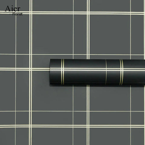 Large Grid Mesh PP Red Check Thickened Waterproof Disposable Floral Bouquet Recyclable Art Paper Wrapping Packaging
