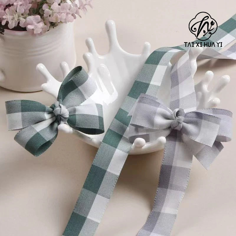 2.5CM Luxury Hot Stamping English Ribbon Love Polyester Flower Gift Packaging Ribbon for Christmas and Weddings
