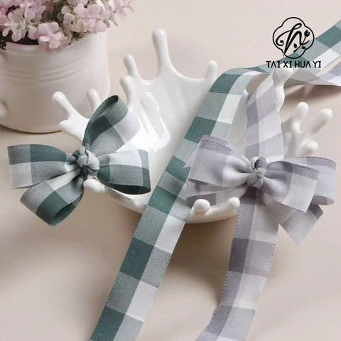 2.5CM Luxury Hot Stamping English Ribbon Love Polyester Flower Gift Packaging Ribbon for Christmas and Weddings