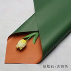 Handmade Ou Ya Two-Color Floral Wrapping Paper Waterproof Flower Packaging with Coating for Bouquets