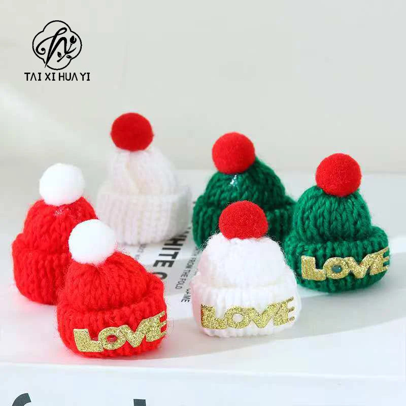 Red Fruit Branches Golden Fortune Handicraft Fashion Christmas Decoration Cashmere Yarn Flower Pot Hanging Accessories