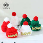 Red Fruit Branches Golden Fortune Handicraft Fashion Christmas Decoration Cashmere Yarn Flower Pot Hanging Accessories