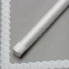 Wholesale Transparent Lace Glassine Gift Wrap Handmade OPP Coated Paper for High End Boutique and Flower Shop