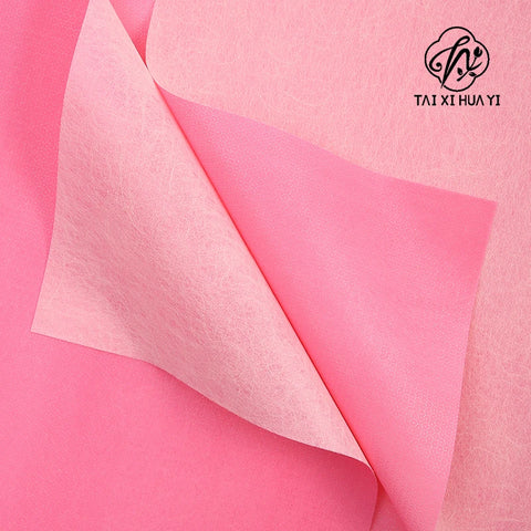 Double-Sided Waterproof Non-Woven Hot Stamping Packaging Paper Soft Stretch Film for Florist Supplies