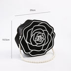 Elegant Camellia Pearl Gift Box Single Side PE Coating Synthetic Paper for Romantic Occasions Like Mother's Day Floral Present