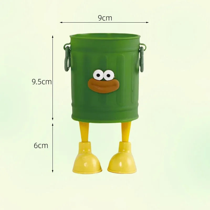 Teacher's Day DIY Bouquet Making Kit-Premium Plastic Flower Bucket Funny Pen Holder with High-Grade Wrapping Materials