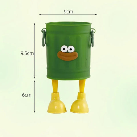 Teacher's Day DIY Bouquet Making Kit-Premium Plastic Flower Bucket Funny Pen Holder with High-Grade Wrapping Materials