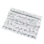 50*70cm White Recyclable Gift Wrapping Paper Flower Design for Clothing Underwear Shoes Socks Packaging