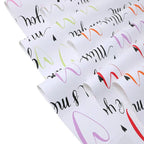Waterproof Floral Heart in Love Bouquet Packaging Paper Single Side Coated Flower Art Paper