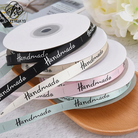 Wholesale Eco-friendly Polyester Printed Handmade Single Face Slogan Cake Decorative Ribbon Wedding