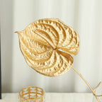 Golden Eucalyptus Ginkgo Gold Leaf Simulation Flower Hug Bucket Festive Christmas Wedding Graduation Decoration