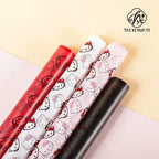 Coated Single Side Eco-Friendly Recyclable Waterproof Mist Paper Flower Packaging Cat Head Design Offset Printed