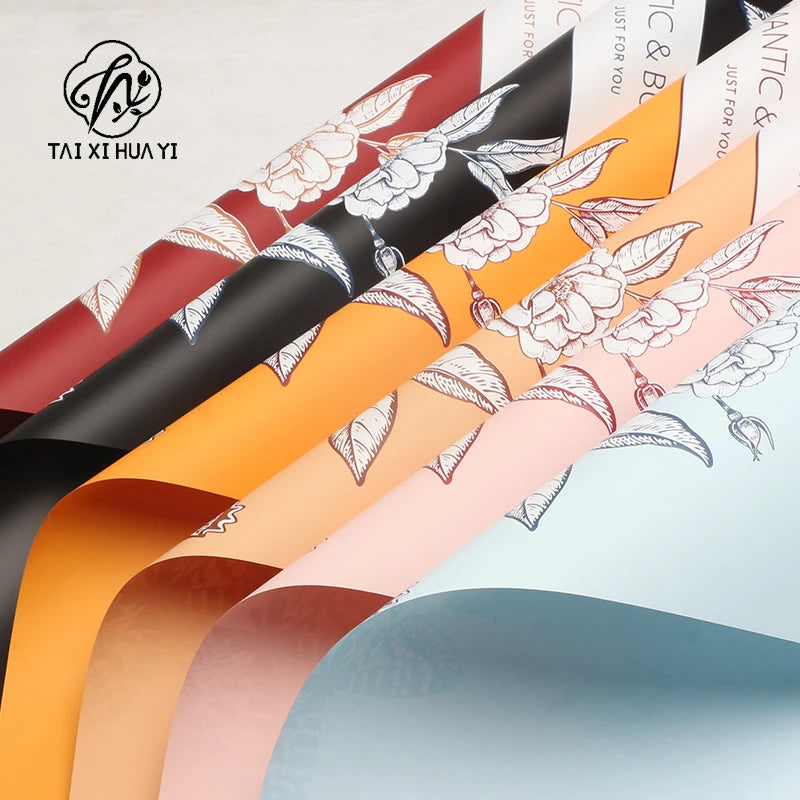 Bouquet Packaging Art Paper Waterproof Personality Elegant Flower Wrapping Paper Fresh and Stylish