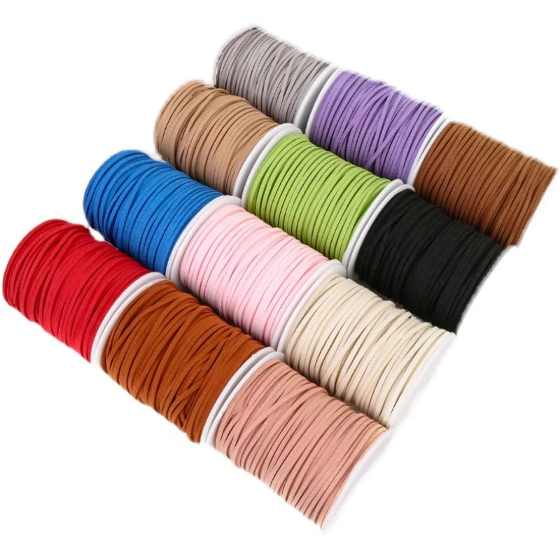 Wholesale 45-Yard Velvet 3mm Flat PVC Strap Floral Suede Binding for DIY Crafts Christmas Birthday Halloween