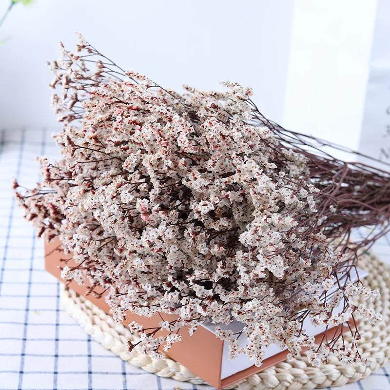 Preserved Crystal Grass Baby's Breath Dried Flowers for Home Arrangement & Wedding DIY Bouquet Baby Breath Flower Artificial