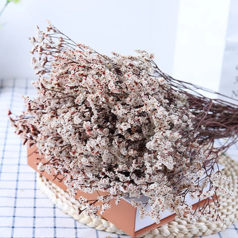 Preserved Crystal Grass Baby's Breath Dried Flowers for Home Arrangement & Wedding DIY Bouquet Baby Breath Flower Artificial