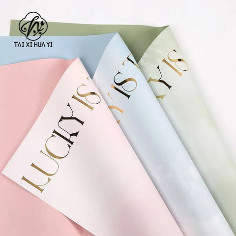 58*58cm Art Paper Waterproof Fresh Flower Bouquet Wrapping Paper PE Coating for Florist and Gift Wrapping Flower Wrapping Paper