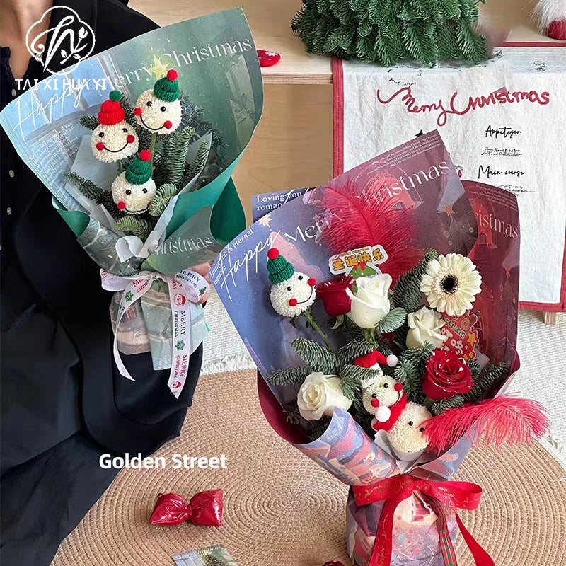 Wholesale Double-Color Waterproof Florist Wrapping Paper Coated Material for DIY Craft Gravure for Flower Bouquet Gift Packaging รูปสินค้าหลัก