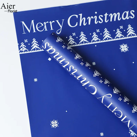 Waterproof Christmas Art Paper for Gift Wrapping Bouquet Packaging PE Coating Flower Wrapping Paper