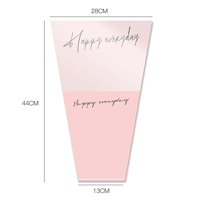 Plastic PE Virgin Waterproof Recyclable Flower Bouquet Bags Transparent Packaging for Valentine's Day Florist Supplies and Gifts