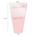 Plastic PE Virgin Waterproof Recyclable Flower Bouquet Bags Transparent Packaging for Valentine's Day Florist Supplies and Gifts