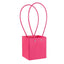 Portable Square Flower Gift Carrier Bags Art Paper Bouquet Wrapping Floral Bag for Arrangements Kraft Paper for Easy Storage