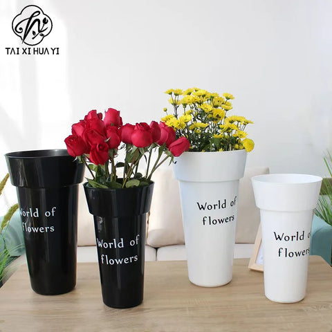 Oversized Floral PVC Hydration Container Decorative Flower-Design Packaging Tub