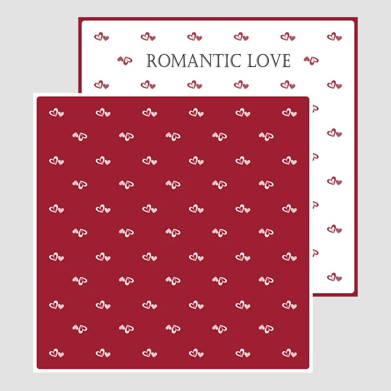 DIY Handmade Gift Packaging Paper Single-sided Waterproof Flower and Love Bouquet Paper for Coated Gifts