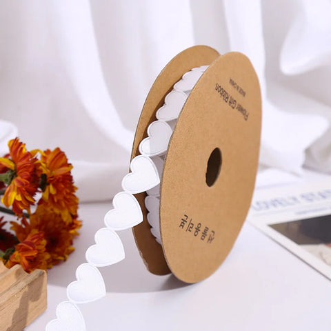 Luxury 520 Love Floral Bouquet Ribbon Christmas Wedding Polyester Ribbon for Cake Baking and Gift Packaging