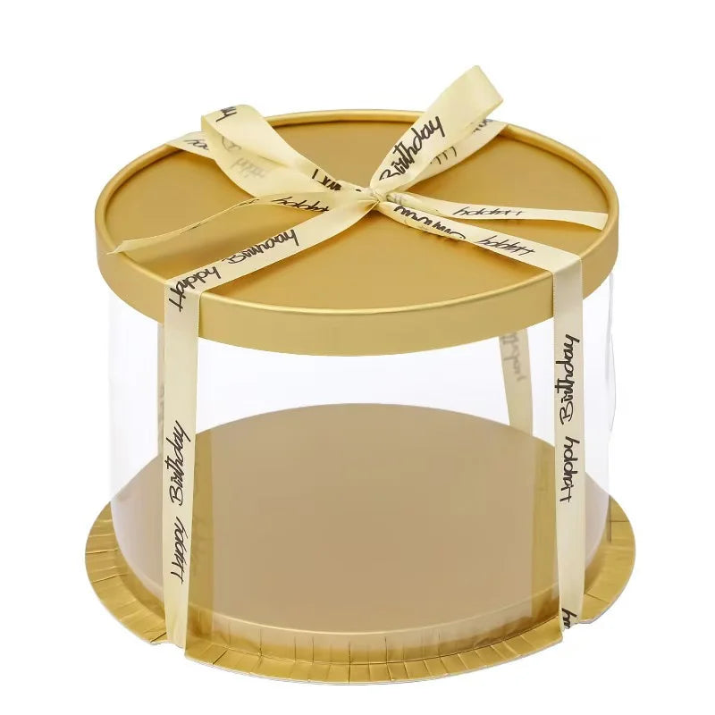 Customized Modern Luxury Transparent Flower Boxes for Valentine's Day Portable Rigid Boxes Handle Embossing Matt Lamination