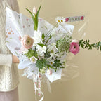 Wholesale Coated Flower Wrapping Paper Colorful Floral Pattern Waterproof Bouquet Packing Paper for Florists