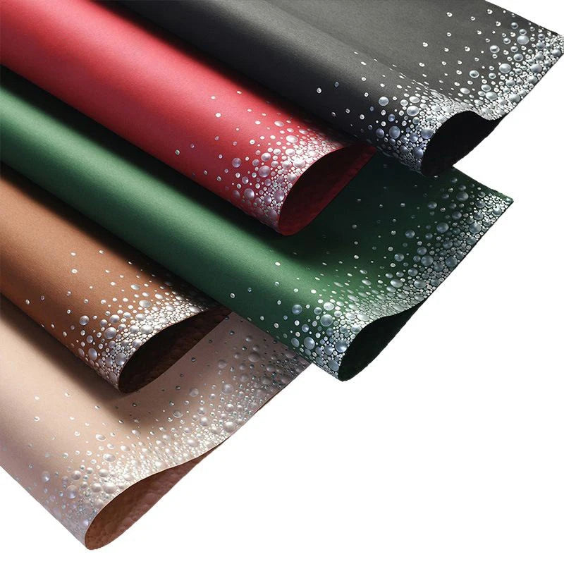 Wholesale Bouquet Wrapping Paper Recyclable Virgin Pulp PE Coating for Flower Packing Wrap