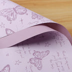 Waterproof Retro Butterfly Floral Arrangement New Single-Sided Coated Plastic BOPP Flower Packaging Paper Material