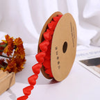 Luxury 520 Love Floral Bouquet Ribbon Christmas Wedding Polyester Ribbon for Cake Baking and Gift Packaging