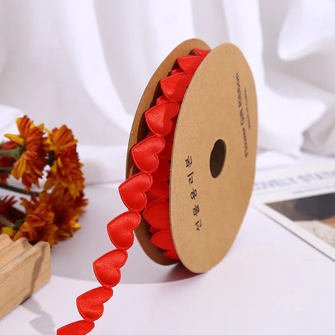 Luxury 520 Love Floral Bouquet Ribbon Christmas Wedding Polyester Ribbon for Cake Baking and Gift Packaging