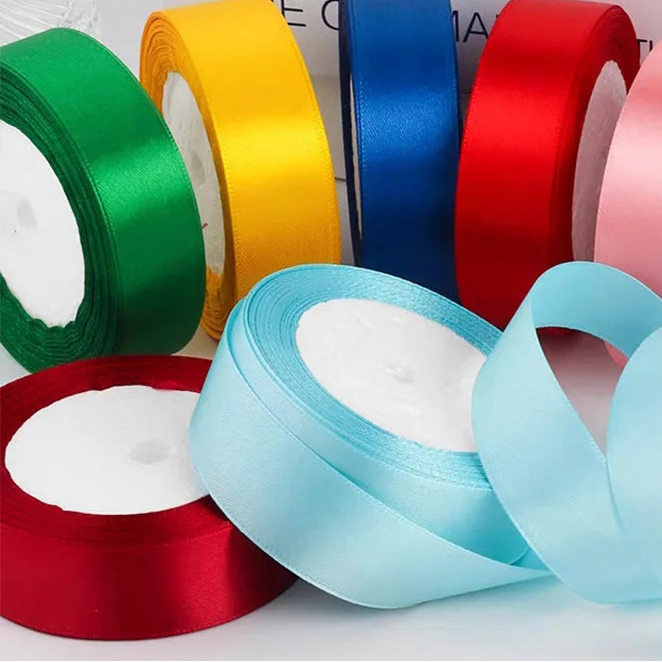 22meters Satin Ribbon 50-Color 4cm Sash DIY Craft Handmade Christmas Wedding Party Fabric Decoration Polyester Gift Ribbons Main image
