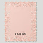Coated Sea Salt Cheese Hollow Lace Edge Flower Packaging Paper Single Side for Mother's Day Bouquet