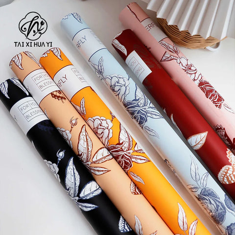 Bouquet Packaging Art Paper Waterproof Personality Elegant Flower Wrapping Paper Fresh and Stylish