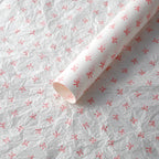 Custom Floral Wrapping Paper Single-Sided Coated Pink Flower Bouquet Gift Mailer Folding Packaging for Floral Product Packaging