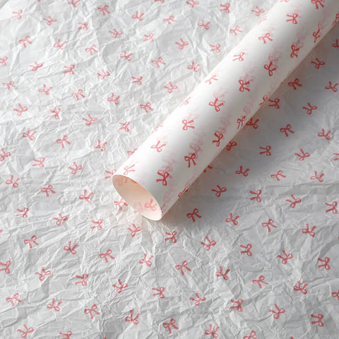 Custom Floral Wrapping Paper Single-Sided Coated Pink Flower Bouquet Gift Mailer Folding Packaging for Floral Product Packaging