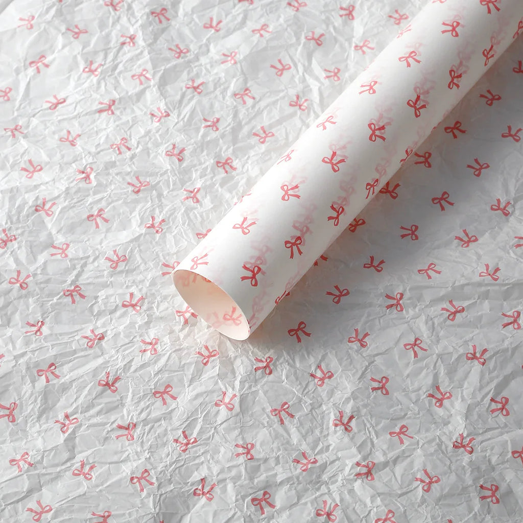 Custom Floral Wrapping Paper Single-Sided Coated Pink Flower Bouquet Gift Mailer Folding Packaging for Floral Product Packaging