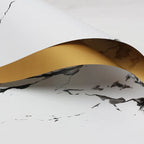 Waterproof Marble Pattern Gilded Paper Flower Bouquet Single Side Coated for Flower Shop Packaging