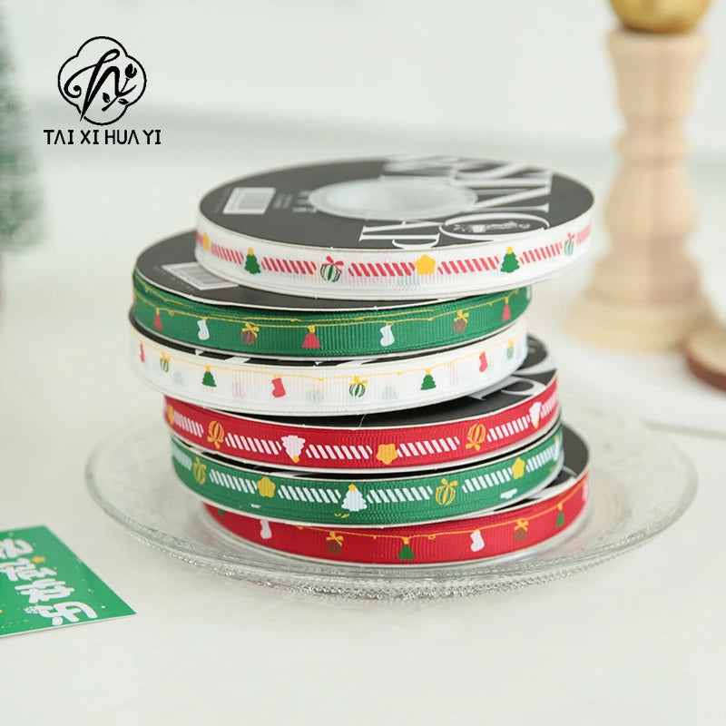 Luxury Hot Stamping English Ribbon Love Polyester Flower Gift Packaging Ribbon for Christmas and Weddings Main image