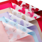 Waterproof Ouya Paper Valentine's Day Bouquet Packaging Single Side Coated Love at First Sight