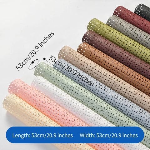 Love Hole Single-Sided Coated Fenghua Paper Waterproof Thickened Paper for Hollow Flower Bouquet Packaging