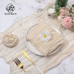 Customized Woven Polyester Non-slip Eco-friendly Durable Tablecloth Wedding Banquet Home Use Non-Iron