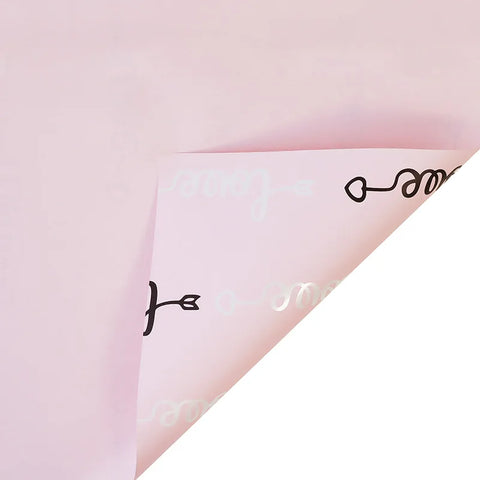 Love Wrapping Paper with Waterproof Coating Colorful and Single-Sided for Constant Use