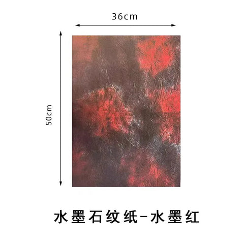 Essentials for Flower Shop Elegant Floral 50*35cm Tie-dye Art Paper Coated Bouquet Gift Wrapping Paper